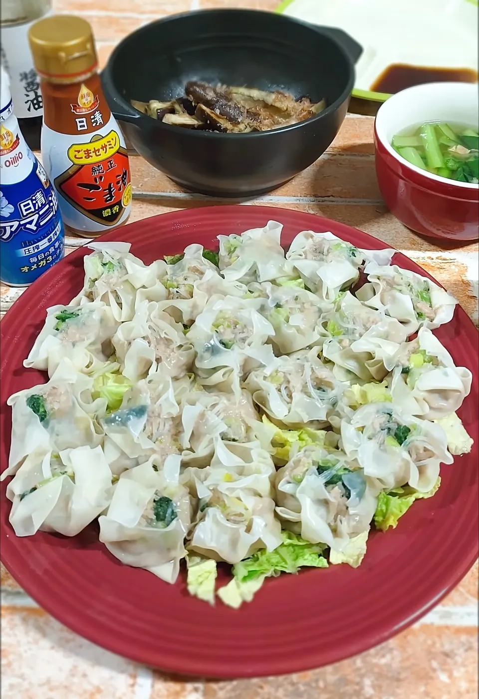 焼売と茄子のレンジ蒸し|みったんさん
