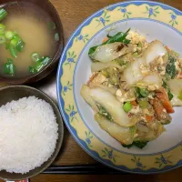夕食　チャンプルー八宝菜風|ATさん
