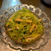 キャベツとお揚げのナムルサラダ