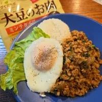 大豆のお肉ミンチで、ガパオライス|aoiさん
