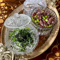 ♪ホタルイカと枝豆の生姜ポン酢♪シラス海苔大葉|henryさん