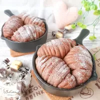 レンジ発酵で捏ねるの３分！
しっとりふんわり✾チョコウールロールパン| ゆずぽんさん