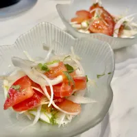 トマトと新玉ねぎのマリネ|ぎんさん