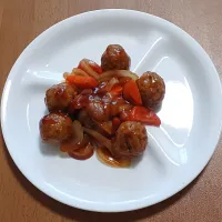肉団子の甘酢あんかけ