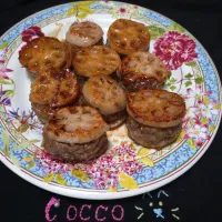 レンコンの挟み焼き✨|cocco+さん