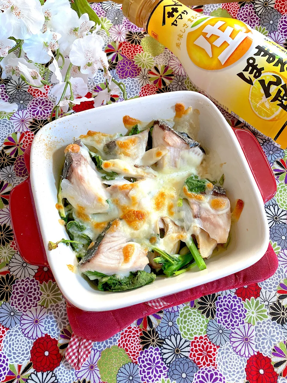 ぶり🐟と春野菜のチーズ蒸し焼き🧀|ringonamaさん