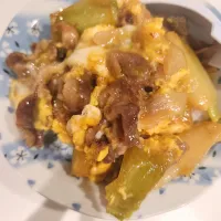 豚すき焼き丼|さきさん