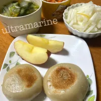 ＊中華おやきとお豆のおやきで朝ごはん♬＊|ultramarineさん