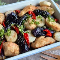 鶏と茄子と長芋のバルサミコ南蛮漬け|ゆーこどんさん