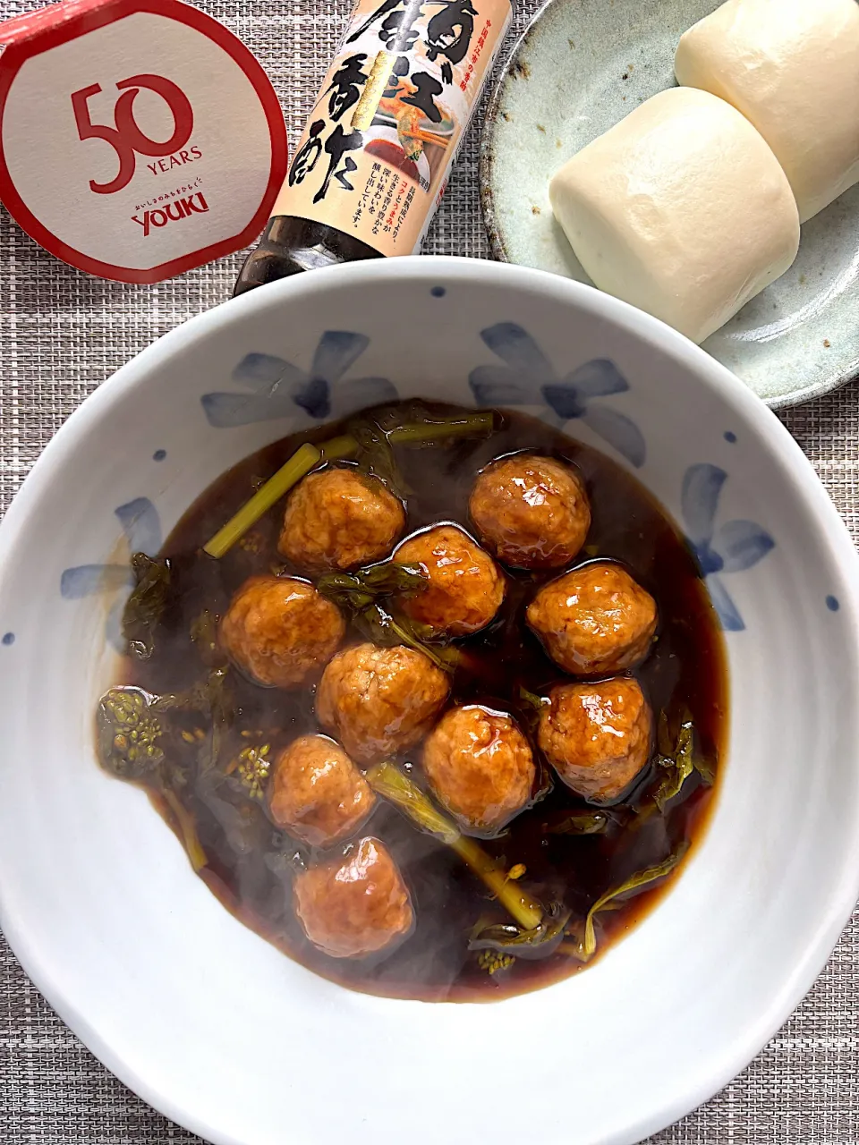 鶏団子鎮江香酢あん　饅頭添え|栃倉 直人さん