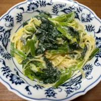 ほうれん草クリームパスタ| カズさんさん