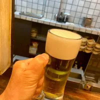 今日の晩ご飯@「元祖とりカツ なごみどり」さん　今日は週一のお楽しみ、晩ご飯外食の日。通勤途上にあって前から気になっていた大須商店街の「なごみどり」さんに来ました。まずは生ビールでかんぱーい🍺（実況中継開始）|なびさん