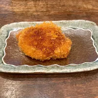 今日の晩ご飯@「元祖とりカツ なごみどり」さん　名物の元祖とりカツは絶対にはずせません　こちらもしょうゆソースをかけていただきます　（実況中継中）|なびさん