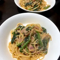 ほうれん草とベーコンのトマトクリームパスタ|ハルさん