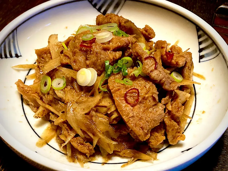 義務投稿②   大豆のお肉スライスタイプで         「しぐれ煮」|mottoさん