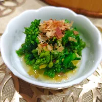 菜の花のおひたし|あゆみ│ハレシピさん