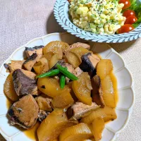 ブリ大根＆さつま芋のサラダ