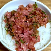 ☆まぐろのなめろう丼|まぁたんさん