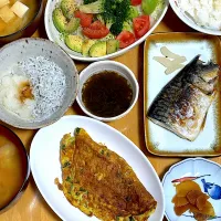 シラスおろし＆シラス入り納豆玉子焼きカレー風味|Makokoさん