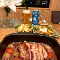 豚ロース塊赤ワイン煮　いちごと金柑のブラッターチーズ|izunさん