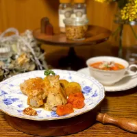 手羽元と根菜のハニーマスタード