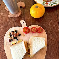 朝ごはん♯オムレツサンド|小松菜さん