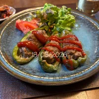 ピーマンの肉詰め|友さん