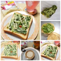 菜の花トースト| うたかた。さん