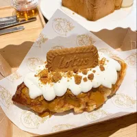 Cookie Butter Toast w/ Croffle 🍪🍯🧇🤤|An'leeさん