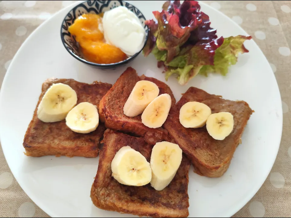 MILO×豆乳×卵のフレンチトーストプレート|m.rafuさん