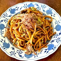 ブランチ♯焼うどん|小松菜さん