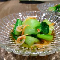 青梗菜と桜海老のお浸し|古尾谷りかこさん