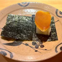 ⑥3月13日・［春を感じる🌸和食屋さんのコース😋✨］・餅とカラスミの海苔巻❣️