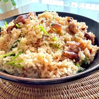 ホタルイカの炊き込みご飯　三つ葉と生姜☘️|kaoriさん