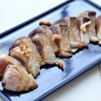 キハダマグロのたたき、照り焼きソース| マユマユさん