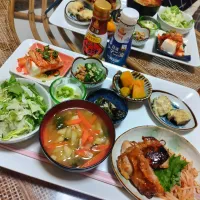 鶏ももポン酢ソース焼定食です✨|rikako♪。.:＊さん