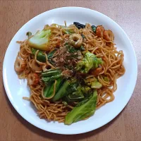 竹輪と春キャベツの焼きそば|ナナさん