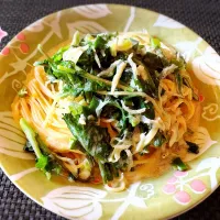 のらぼうとシラスのパスタ|cocoaさん