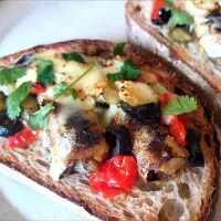 鰯のズルアヒージョのランチ