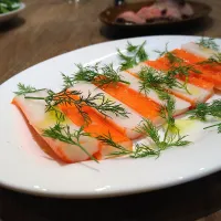 カニカマのカルパッチョ|古尾谷りかこさん