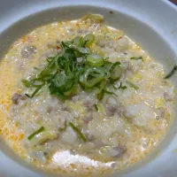 坦々雑炊| カズさんさん