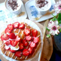 いちごクリームブレッド〜うずまきデニッシュアレンジ|kukulutomo ❁𓎪 ⡱𓎩‎𐩢𐩺𓎪 ⡱さん