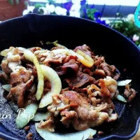 Main Dipで豚の生姜焼き