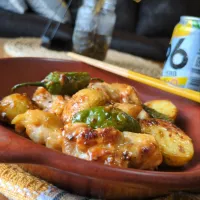 鶏ももとじゃがいものﾊﾆﾏｽ焼き