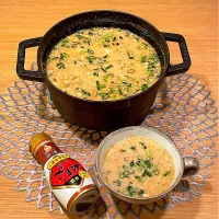 豆乳スープ×ごま油|ົLiLie･:*+さん