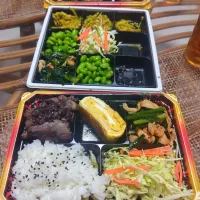 パパ作✨鶏もものワイン煮お弁当です✨😊|rikako♪。.:＊さん