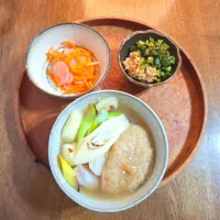 長ネギと里芋の玄米餅の養生雑煮|kazさん
