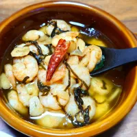 海老の和風アヒージョ