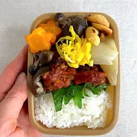 手のひらサイズのハンバーグ弁当🍱