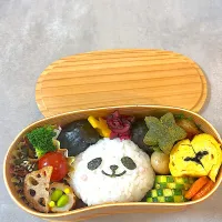 今度こそパンダ弁当🍙| ゆんさん